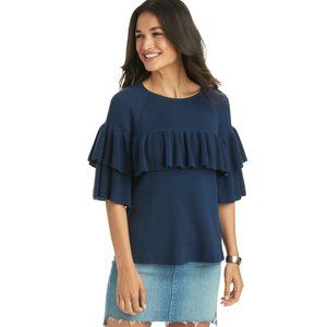 VINEYARD VINES Ribbed Ruffle Sweater NWT